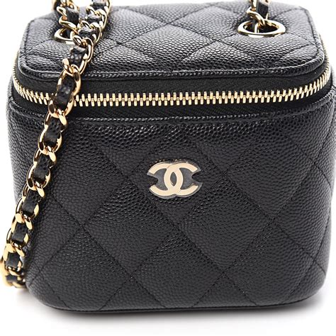 chanel caviar cosmetic bag|Vanity Cases & Makeup Bags .